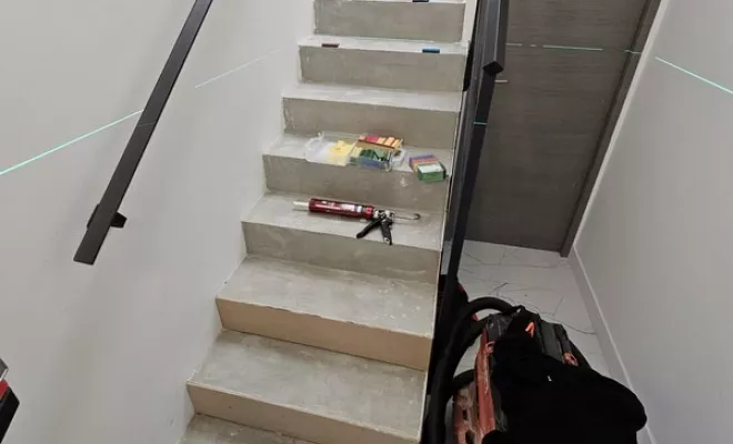 Escalier, Rennes, F.A Sols